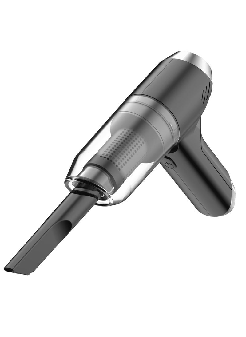 Dual-Mode 12000Pa Powerful Suction, Built-in Blowing Function, Lightweight Car Vacuum, Dual Power System, Grey