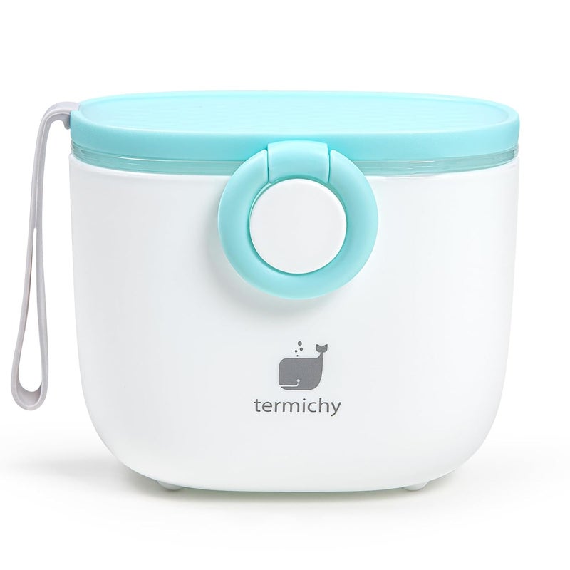 Termichy Baby Formula Dispenser, Portable Milk Powder Dispenser Container with Carry Handle and Scoop for Travel Outdoor Activities with Baby Infant, 8.8OZ, 0.55LB, 250g, 500ml (Baby Blue) - Image 1