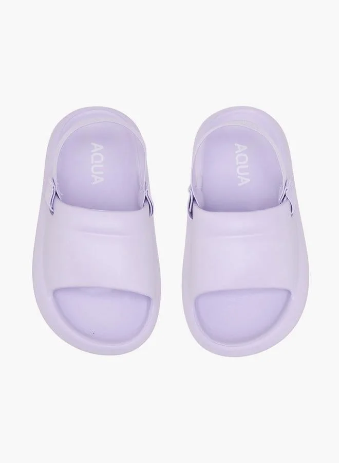 Aqua Girls Backstrap Clogs