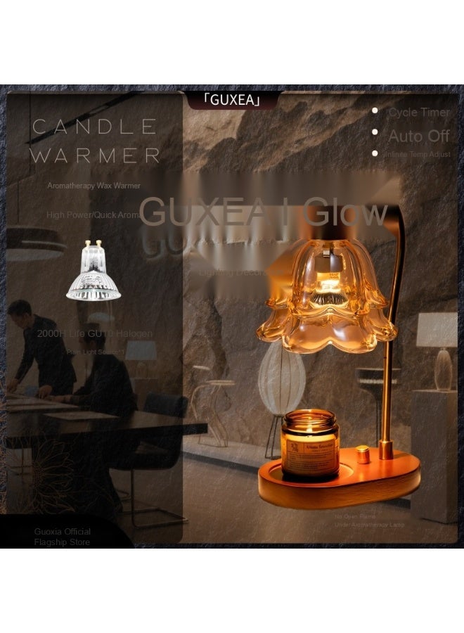 GUXEA مصباح شمع العطر الفرنسي العتيق برائحة الزنجبيل - مصباح عطري بدون لهب، مصباح جو للغرفة