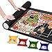 FELIZROCA 2000pcs Puzzle Mat Roll Up Jigsaw Puzzle Mat Roll Up RollUp Save Pad Trays for Sorting Table Board Glue Sheets and Frame Keeper Storage Accessories for Kids and Adults Black 2000pcs - Image 2