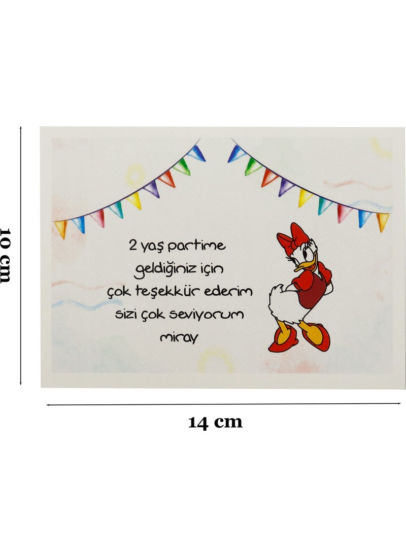 Repro Design 10X14 cm Personalizable 10 Pieces Birthday Greeting Card Model-7  - Image 2