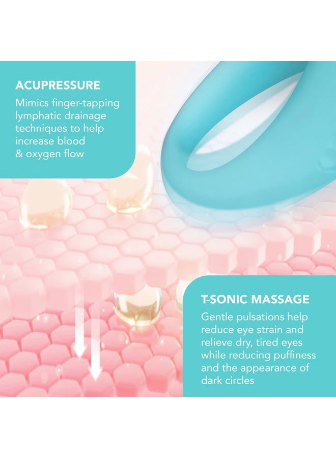 Generic IRIS 2 Lymphatic Drainage Eye Massager | Dark Eye Circle Remover & Eye Bags Remover | Enhanced Under Eye Cream Absorption | Anti Wrinkle Eye Puffiness Reducer | 2-year Warranty | Mint  - Image 3