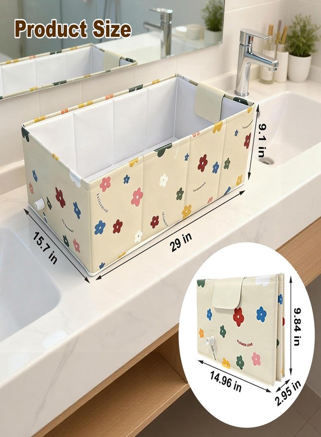 COBOPANDA Foldable Dog Bathtub for Small to Medium Dogs & Cats, Collapsible Pet Bath Tub for Shower/Kitchen Sink, Thickened Insulated Base, Portable & Space-Saving Puppy Wash Basin, 27.5" x 15.7" x 9", Yellow - Image 2