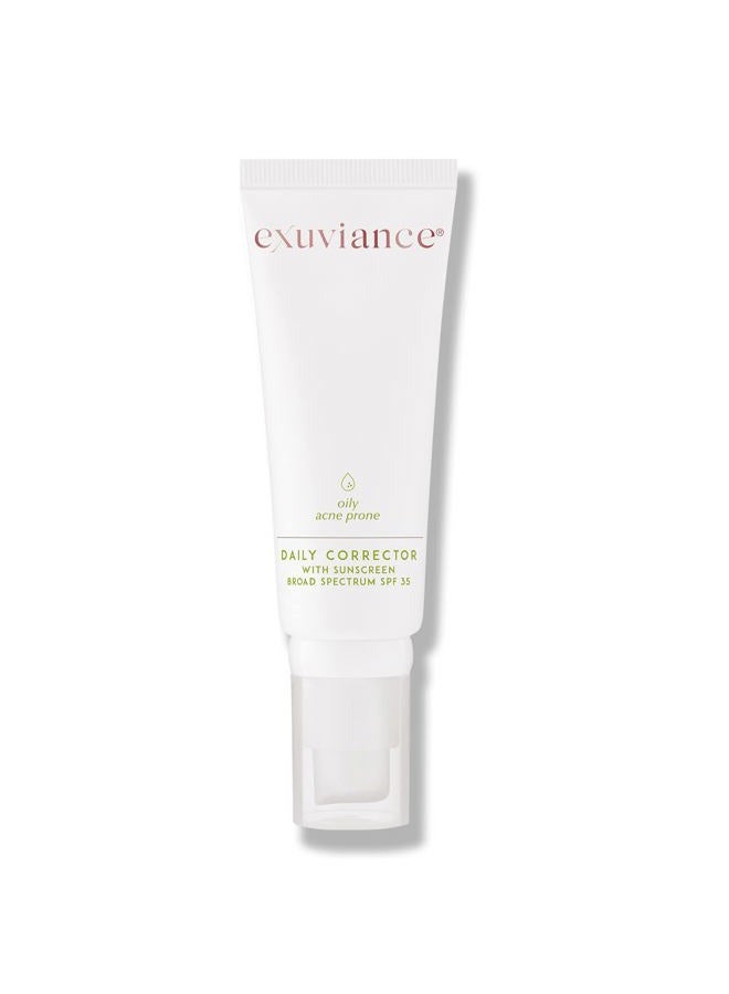 Exuviance Daily Corrector with Sunscreen Broad Spectrum SPF 35, Dark Spot Minimizer & Face Moisturizer, Non-Comedogenic, Non-Acnegenic. Fragrance-Free, Oil-Free, 40 g. - Image 1