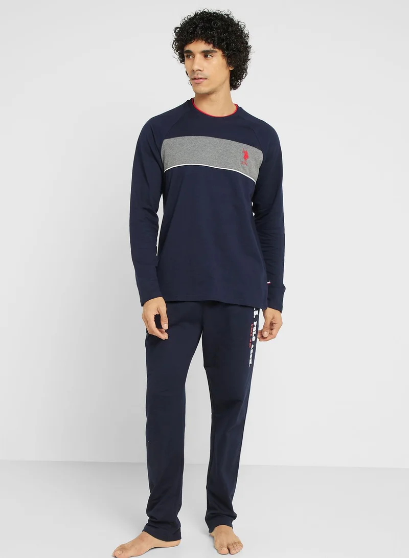 U.S. Polo Assn. Crew Neck T-Shirt Pyjama Set