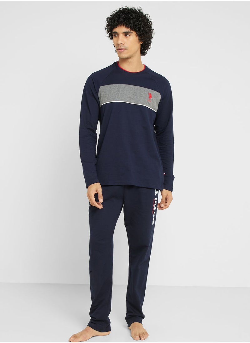 U.S. Polo Assn. - Crew Neck T-Shirt Pyjama Set - Image 1