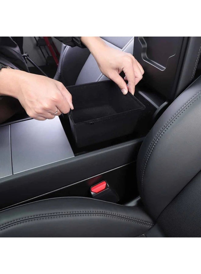 أتش بي أس 2 × درج الكونسول الوسطي لتسلا موديل 3 وموديل Y – صندوق تخزين مخفي | إكسسوار داخلي للموديلات من 2021 إلى 2024 - Image 2