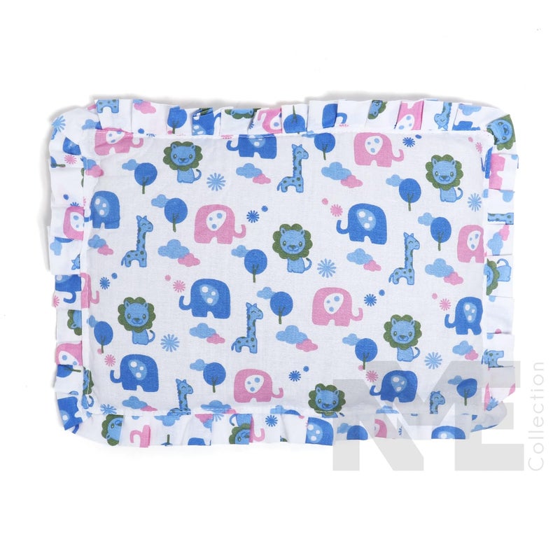 NME COLLECTION Baby Pillow for Newborns with Mustard Seed Filling | Rai Head Shaper Pillow for Infants | Neck Support Pillow 0-12 Months |Sleep Essentials for Your Little One (NME_Lion) - Image 2