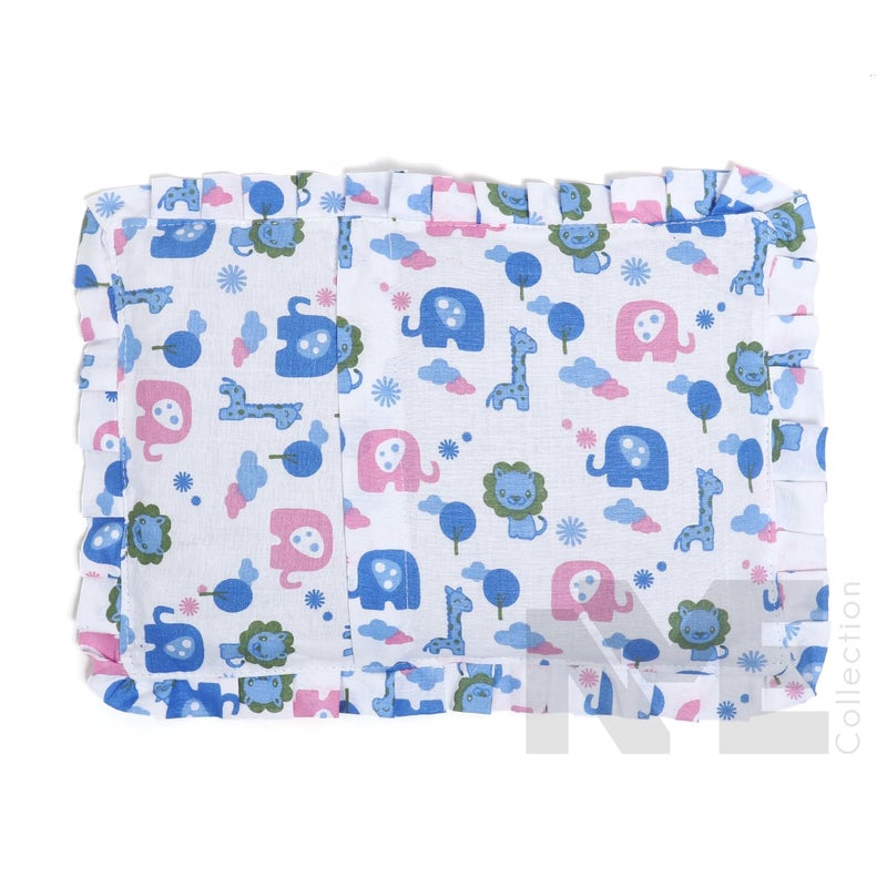 NME COLLECTION Baby Pillow for Newborns with Mustard Seed Filling | Rai Head Shaper Pillow for Infants | Neck Support Pillow 0-12 Months |Sleep Essentials for Your Little One (NME_Lion) - Image 3