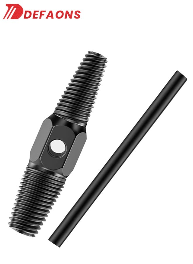 DEFAONS Broken Pipe Extractor Tool 1/2" & 3/4" Dual-End Water Pipe Screw Remover | Double-Ended Threaded Extractor for Broken Faucet Pipes, Shower Valves & Rusted Fittings | Anti-Tooth Principle Easy Removal Hand Tool for Plumbers - Image 2