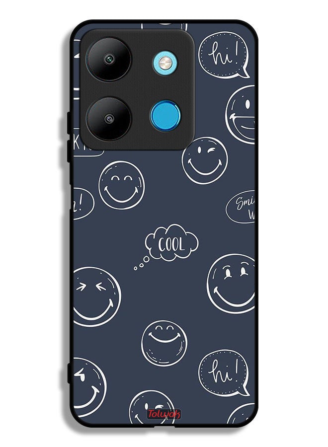 Tolwak Infinix Smart 7 Protective Case Cover Cool Faces Tags - Image 1