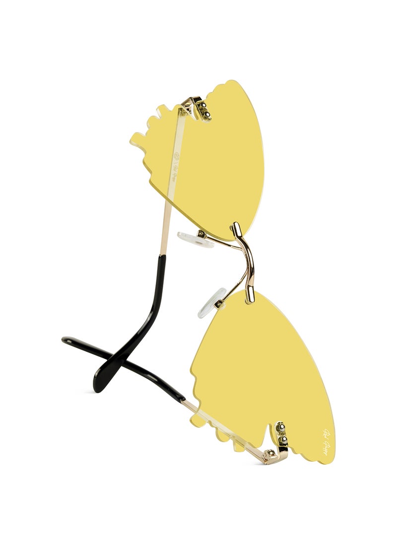 Woggles Red Pappy Strobe Yellow Butterfly Sunglasses  - Image 5