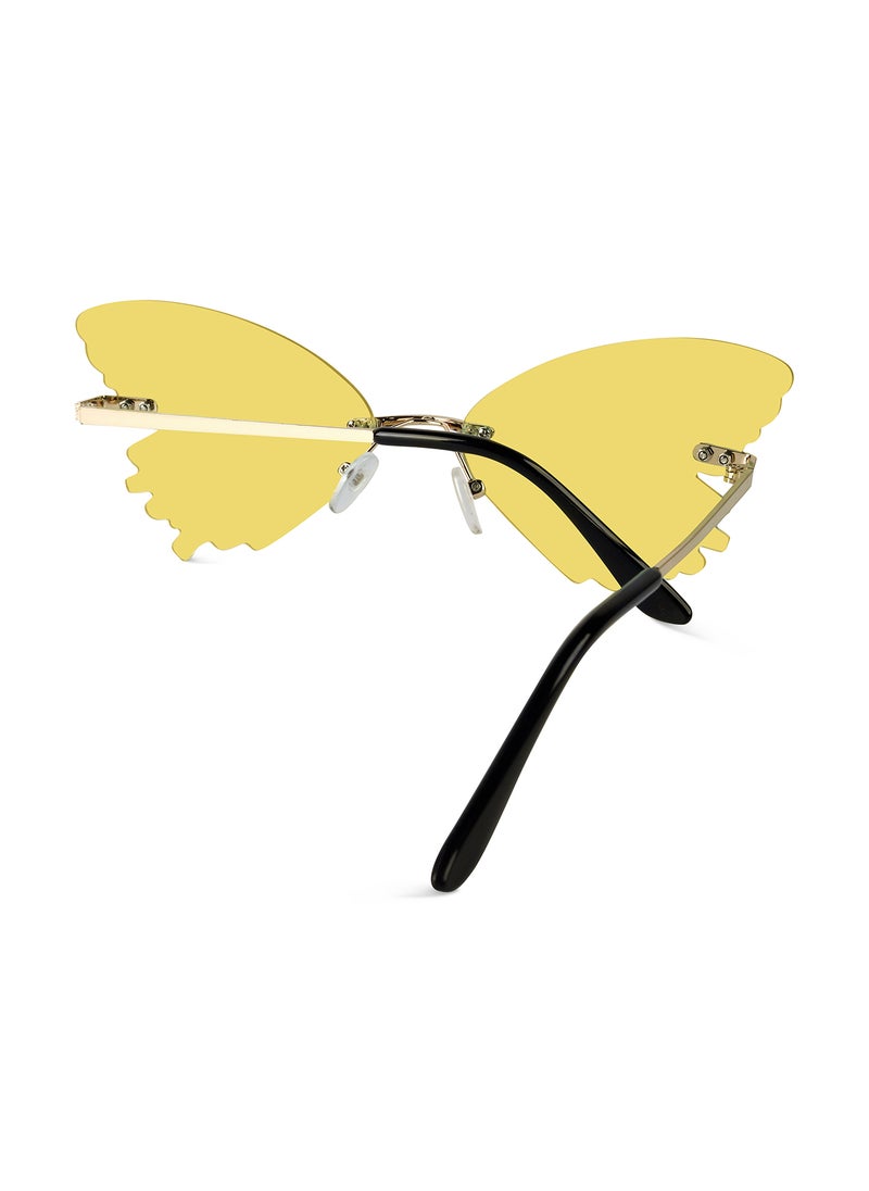 Woggles - Red Pappy Strobe Yellow Butterfly Sunglasses - Image 1