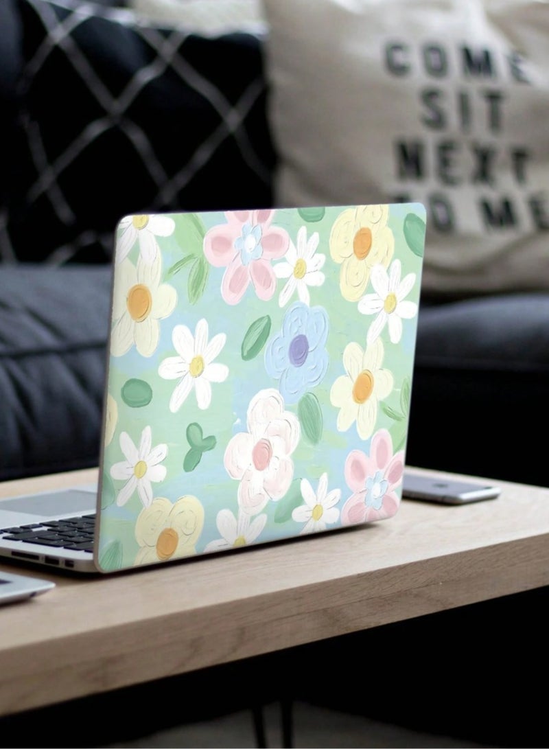 ملصق واقي للحاسوب المحمول قطعتين كل قطعة  قياس 32*23.2 سم  بوصة  تصميم و الوان رائعة قطعة واحدة - Image 1