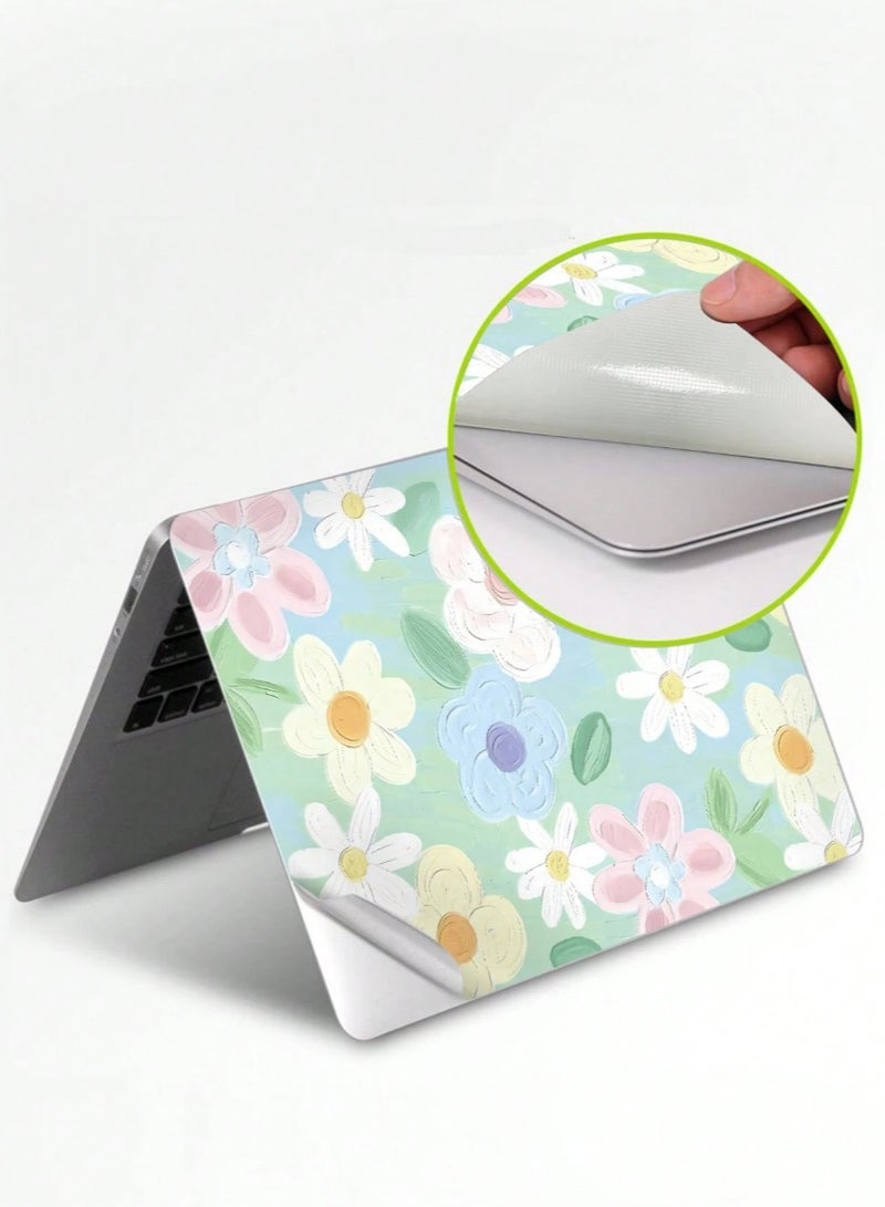 ملصق واقي للحاسوب المحمول قطعتين كل قطعة  قياس 32*23.2 سم  بوصة  تصميم و الوان رائعة قطعة واحدة - Image 2