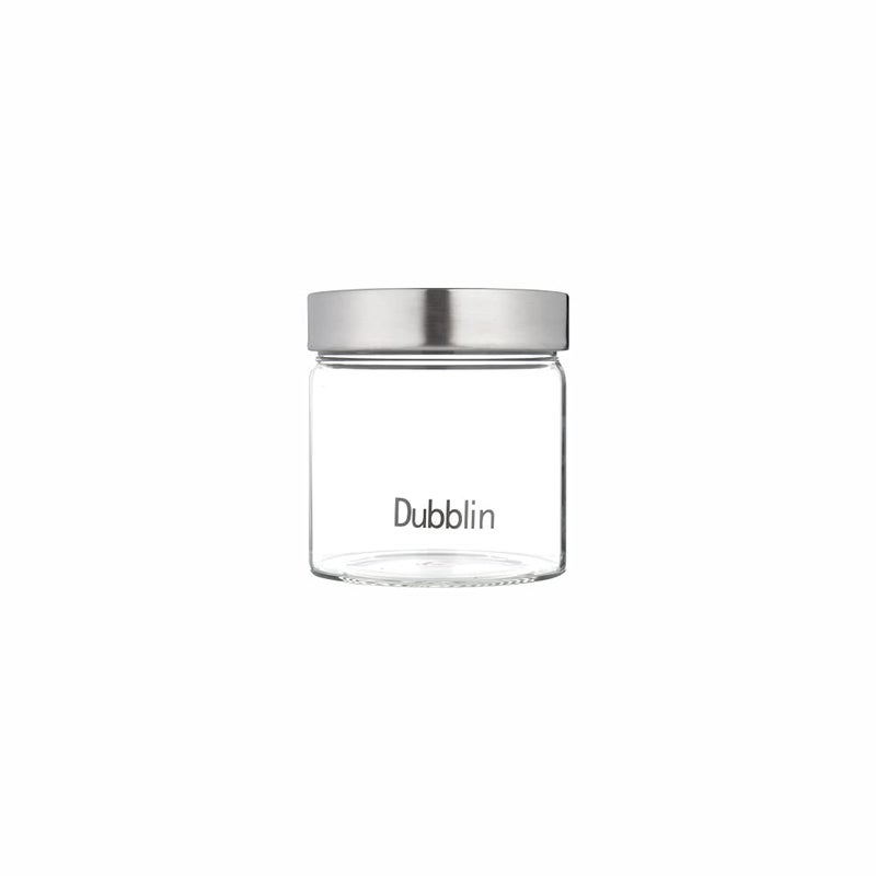 DUBBLIN Borosilicate Glass Jar with rust free airtight steel Lid kitchen storage jar container microwave safe 600ml 1 Pc Transparent - Image 2