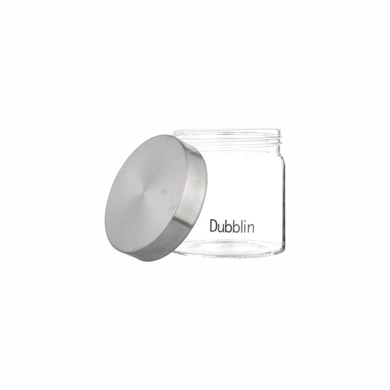 DUBBLIN Borosilicate Glass Jar with rust free airtight steel Lid kitchen storage jar container microwave safe 600ml 1 Pc Transparent - Image 5