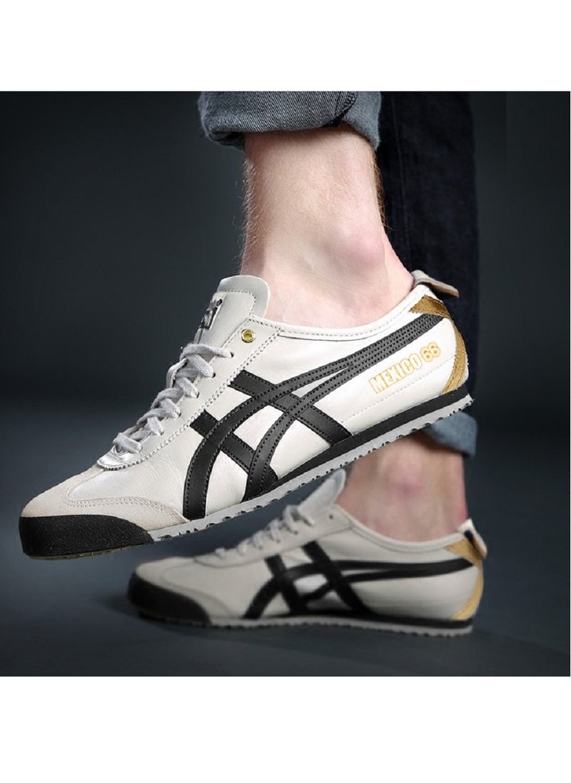 Onitsuka Tiger - Mexico 66 Colorblock Sneakers White/Black/Gold - Image 1