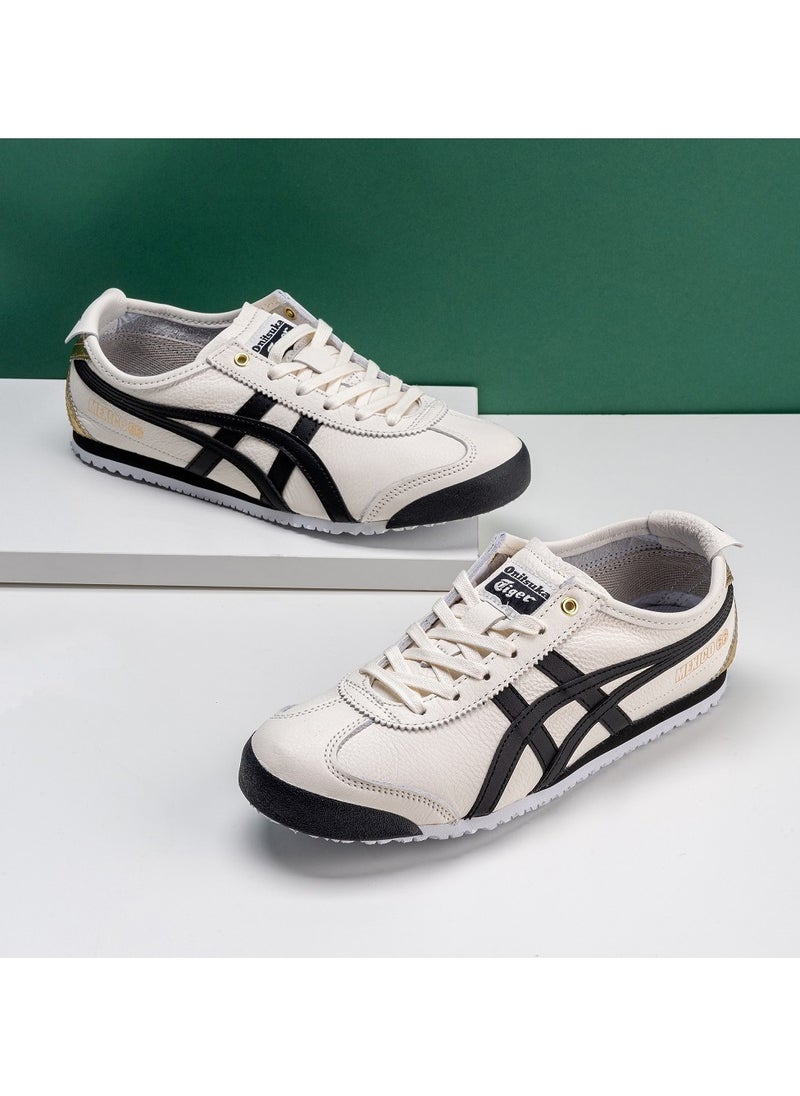 Onitsuka Tiger - Mexico 66 Colorblock Sneakers White/Black/Gold - Image 1