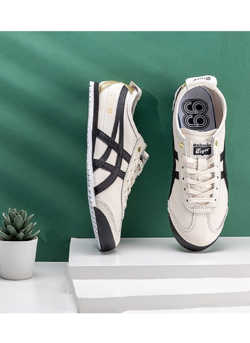 Onitsuka Tiger - Mexico 66 Colorblock Sneakers White/Black/Gold - Image 1