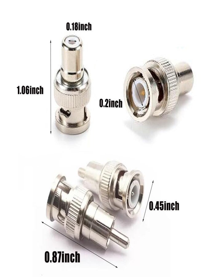 مجموعة محولات BNC مكونة من 48 قطعة، من ذكر إلى أنثى RCA، ومن أنثى إلى ذكر RCA، ومن أنثى إلى أنثى BNC، ومن ذكر إلى ذكر RCA، لتحويل موصلات الكابلات المحورية لكاميرات المراقبة الأمنية وأجهزة الراديو وكابلات التمديد. - Image 3