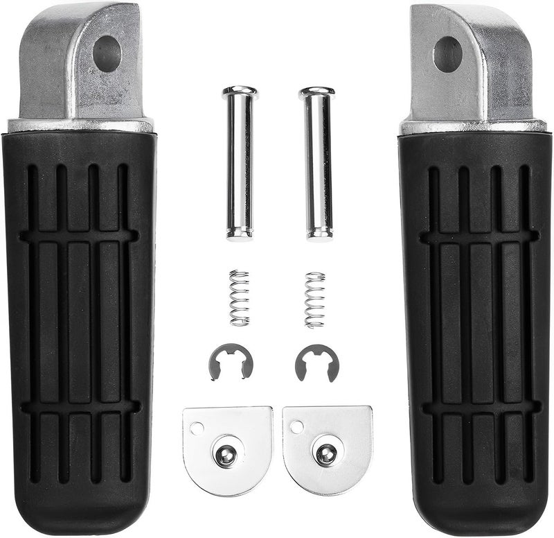 VPZMT Rear Foot Pegs/Footrests for 2004-2006 Yamaha FZ6S,1998-2003 FZS1000 FAZER1000, FJR1300 FZ400 FZ6R XJR400 XJR1200 XJR1300 XJ6 (Rear Pegs-Silver) - Image 3