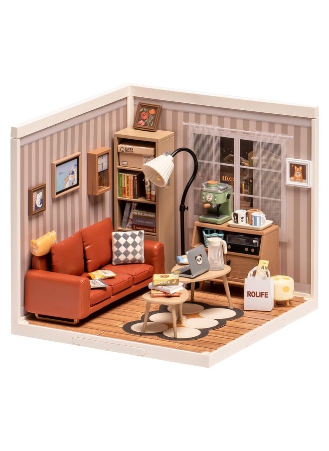 Rolife Rolife LED Building Blocks for Adults,1:24 Toy Building Sets,Model Building Kits for Kids Ages 8-12-15,DIY Miniature House Kits for Adults,Birthday Gifts Hobbies for Women Men  - Image 1
