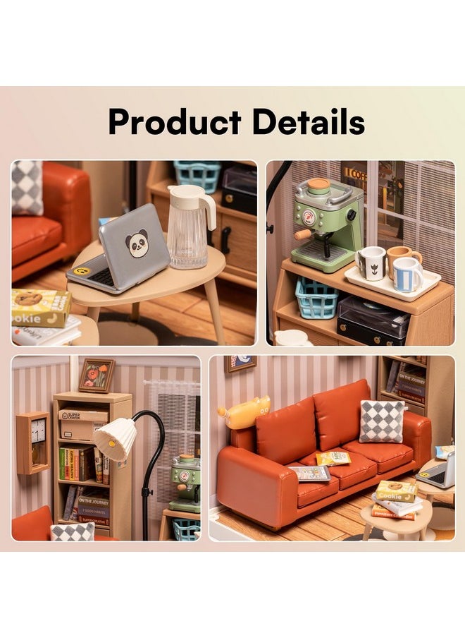 Rolife Rolife LED Building Blocks for Adults,1:24 Toy Building Sets,Model Building Kits for Kids Ages 8-12-15,DIY Miniature House Kits for Adults,Birthday Gifts Hobbies for Women Men  - Image 3