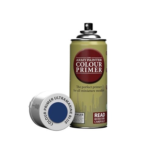 The Army Painter Colour Primer Ultramarine Blue, 400 mL Acrylic Spray Primer, Spray Paint Basecoat for Miniature Priming, Tabletop Roleplaying, Boardgames, and Wargames Miniature Modelling - Image 3