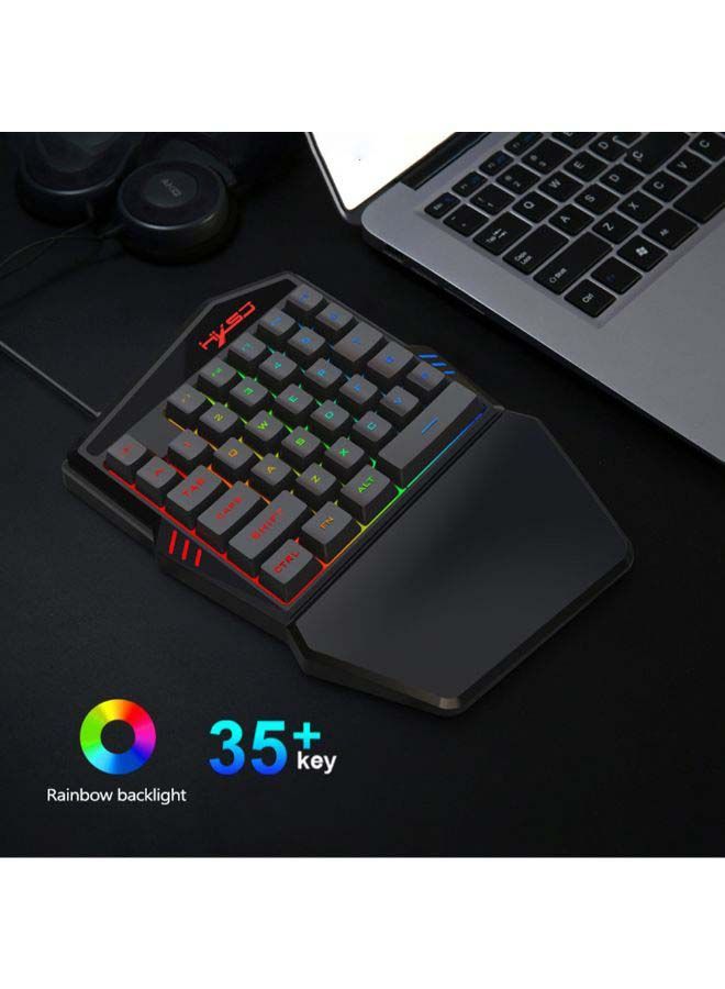 NIBEMINENT 35-Button Mechanical Gaming Keyboard With Mouse Set English - Image 3