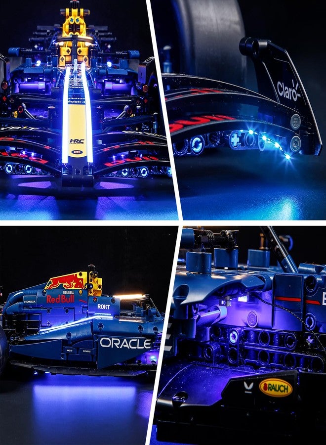 BRIKSMAX طقم إضاءة BRIKSMAX لليغو-42206 أوركل ريد بول ريسينغ RB20 سيارة F1 - إضاءة LED متوافقة مع مجموعة بناء ليغو تكنيك - لا تشمل مجموعة ليغو - Image 3