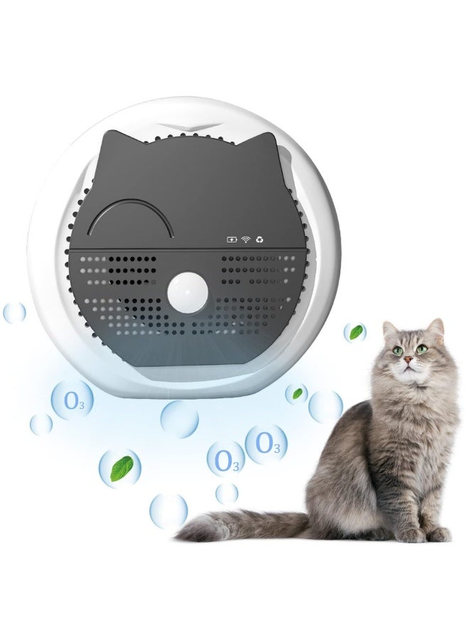Generic Cat Litter Deodoriser, Air Purifier Deodorant, USB Charging Smart Pet Odor Eliminator, Cat Litter Box Air Cleaner, Pet Litter Box Odor Deodorising Eliminator (5200 mAh)  - Image 1