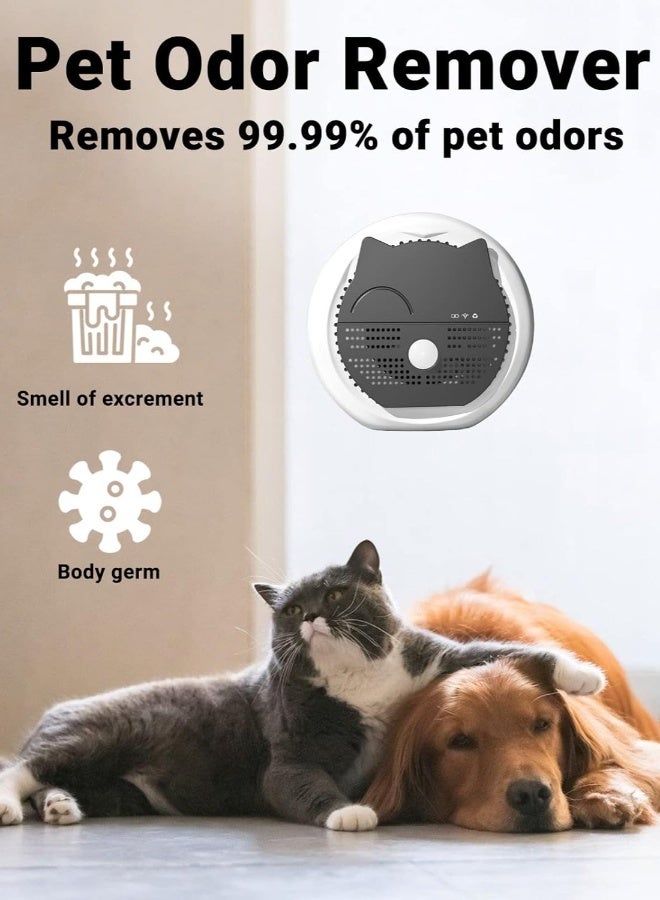 Generic Cat Litter Deodoriser, Air Purifier Deodorant, USB Charging Smart Pet Odor Eliminator, Cat Litter Box Air Cleaner, Pet Litter Box Odor Deodorising Eliminator (5200 mAh)  - Image 2