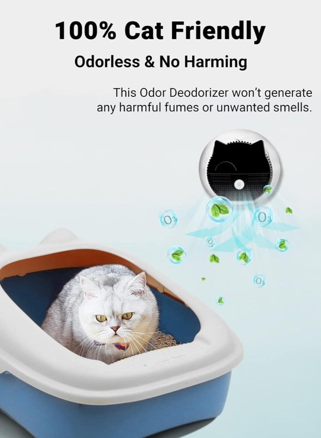 Generic Cat Litter Deodoriser, Air Purifier Deodorant, USB Charging Smart Pet Odor Eliminator, Cat Litter Box Air Cleaner, Pet Litter Box Odor Deodorising Eliminator (5200 mAh)  - Image 4