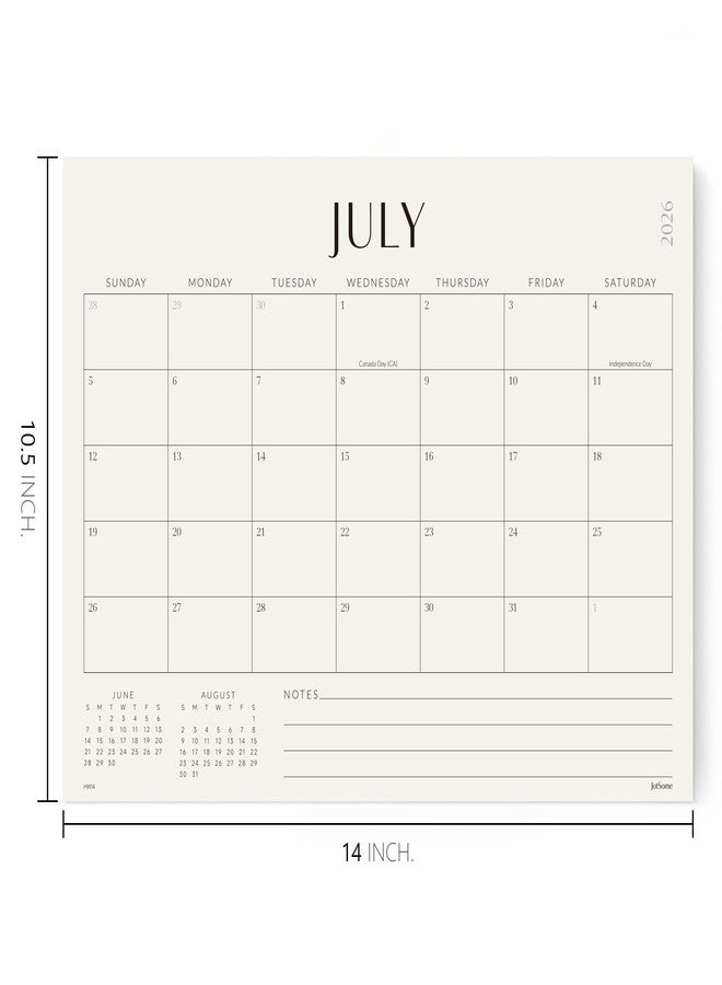 Jotsome Magnetic Calendar for Refrigerator 2026-2027, Monthly Fridge Calendar From Now to June 2027 14x10.5 inch, Easy Planning, Gift for the Holidays (Horizontal) - Image 2