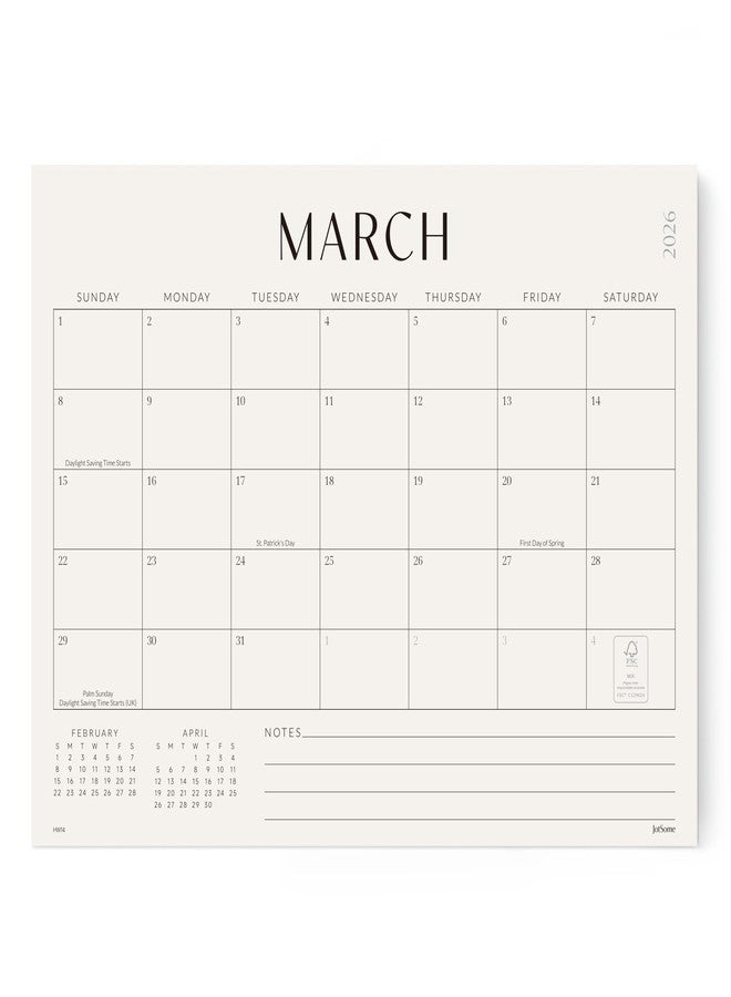 Jotsome Magnetic Calendar for Refrigerator 2026-2027, Monthly Fridge Calendar From Now to June 2027 14x10.5 inch, Easy Planning, Gift for the Holidays (Horizontal) - Image 1