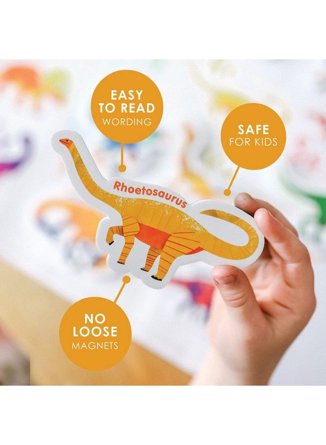 Curious Columbus Dinosaur Magnets 52 Fridge Magnets For Toddlers With Foam Magnetic Alphabet Letters For Toddler Learning Toddler Magnets Abc Learning For Toddlers Refrigerator Dinosaur Magnet - Image 3