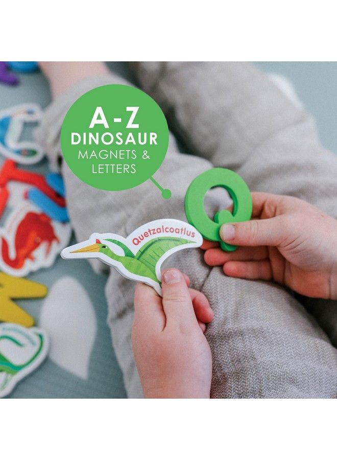 Curious Columbus Dinosaur Magnets 52 Fridge Magnets For Toddlers With Foam Magnetic Alphabet Letters For Toddler Learning Toddler Magnets Abc Learning For Toddlers Refrigerator Dinosaur Magnet - Image 5