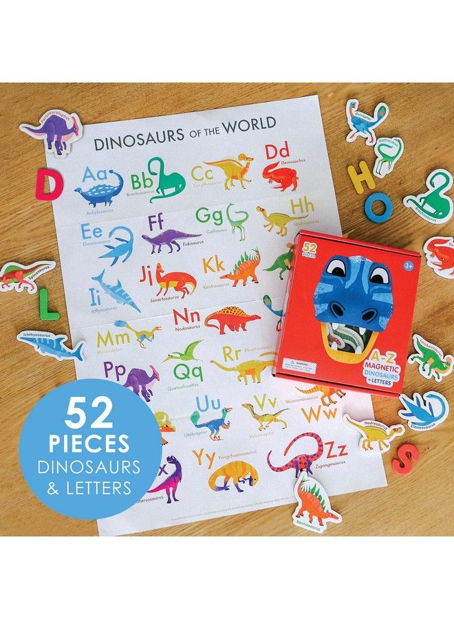 Curious Columbus Dinosaur Magnets 52 Fridge Magnets For Toddlers With Foam Magnetic Alphabet Letters For Toddler Learning Toddler Magnets Abc Learning For Toddlers Refrigerator Dinosaur Magnet - Image 4
