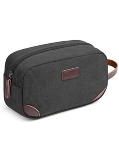 PRIMO PLUS Travel Toiletry Bag, Men's Travel Organizer Kit, Shaving Dopp Kit Bathroom Bag, Canvas Toiletry Organizer Bag, Canvas Cosmetic Organizer for Makeup, Shampoo, with Handle  - Image 1