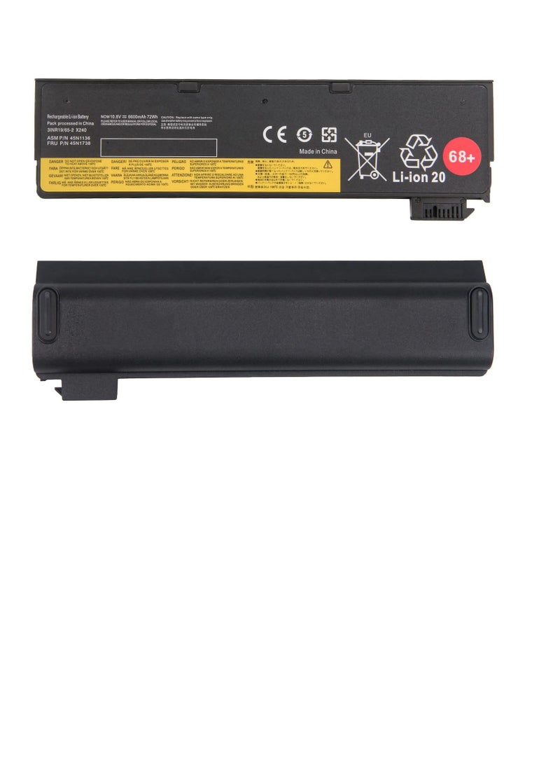 استبدال البطارية لجهاز الكمبيوتر المحمول X240 C250 C260 C270 T460 L450، بطارية الكمبيوتر المحمول 68+/6C بطارية الكمبيوتر المحمول، السعة المقدرة بطارية ليثيوم 3930 مللي أمبير في الساعة، حماية متعددة للسلامة - Image 2