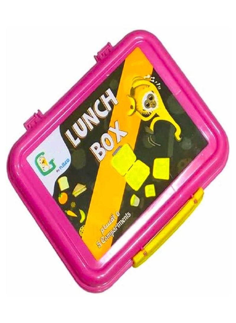 NILCO Lunch Box for kids to School By Gibo/Nilco (Pink) - Image 1