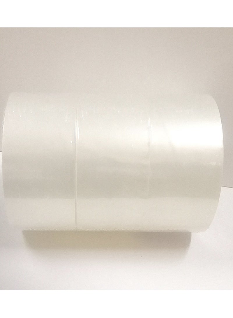 Generic Transparent Packing Tape From Falcon, PK/3 Rolls, 2" Wide, 100 Yards Long for Packaging, Strong and Heavy Duty for Sealing Boxes, Parcels, Mail and Office Supplies  - Image 3