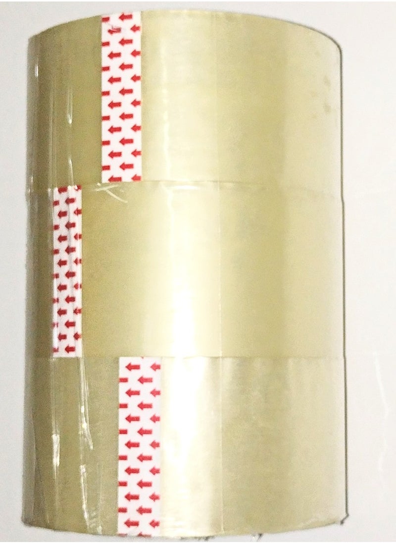 Generic - Transparent Packing Tape, PK/3 Rolls, 2" Wide, 100 Yards Long for Packaging, Strong and Heavy Duty for Sealing Boxes, Parcels, Mail and Office Supplies - Image 1