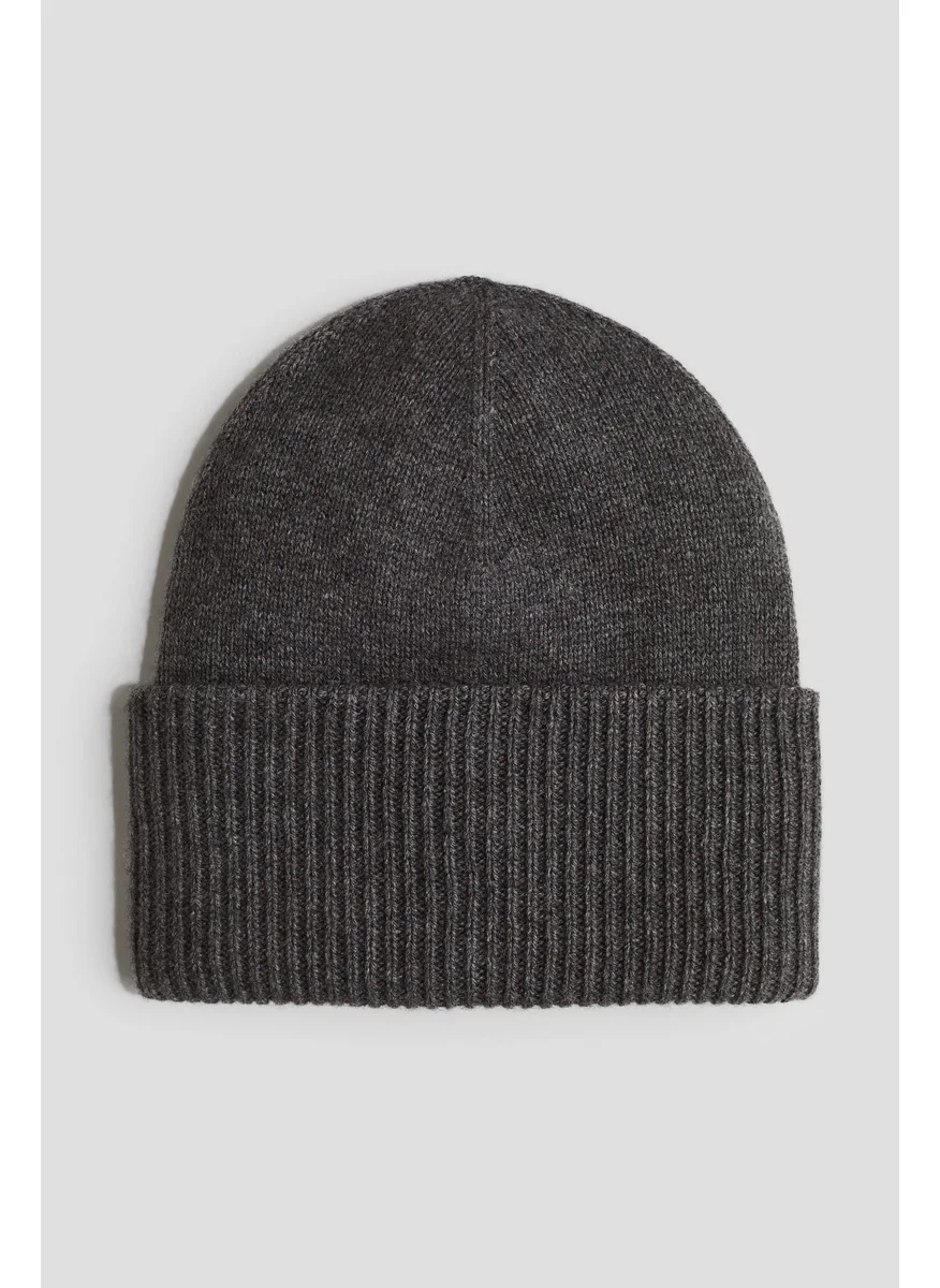 H&M Rib-Knit Cashmere-Blend Beanie