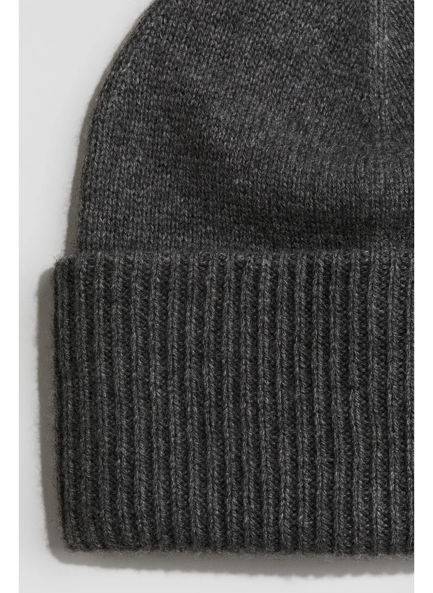 H&M Rib-Knit Cashmere-Blend Beanie