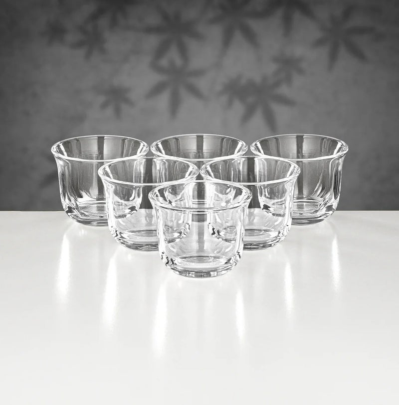 Almarjan 21 Pieces Tea & Coffee Set, Matt Nickel & Matt Gold - Image 4