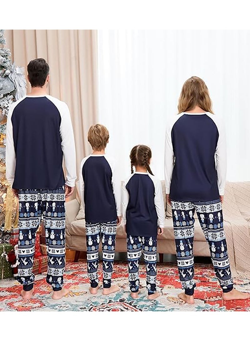 TAPIT Christmas Family Matching Pajamas Classical Nightwear Sleepwear Sets Long Sleeve Pjs for for Adults Kids and Baby Holiday Xmas Sleepwear Set (Men) - Image 2