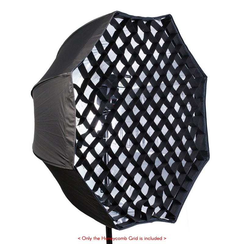 Black Honeycomb Grid 31.5In/80Cm - Loop Fastener Design Easy Install Foldable Durable Material Octagon Softbox Grid for Professional Portrait Product Photography - Image 3